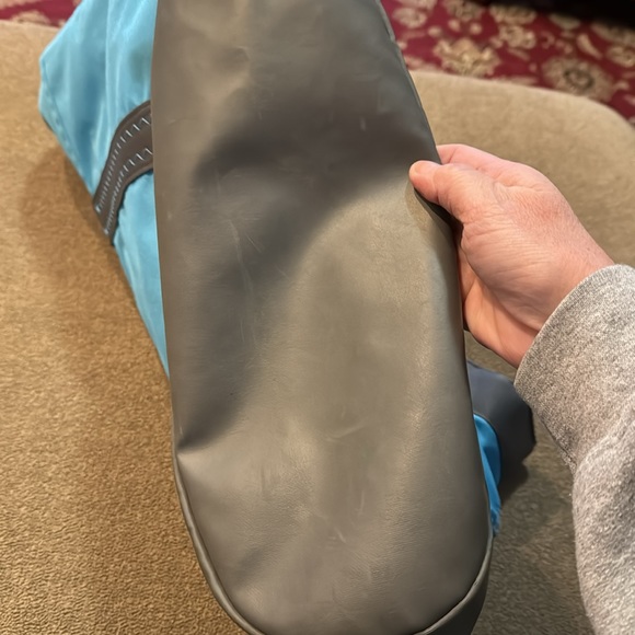 Columbia teal blue and grey Canvas Tote Shoulder Bag (TD) - Picture 5 of 9